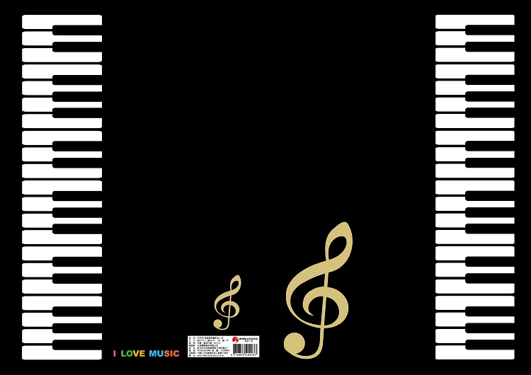 GF808 經典黑琴鍵彩色Ｌ夾